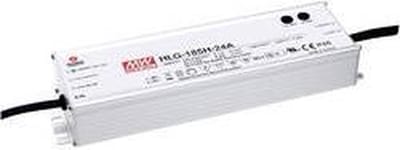 Mean Well HLG-185H-24A LED-driver, LED-transformator Constante spanning, Constante stroomsterkte 187 W 7.8 A 24 V/DC PF