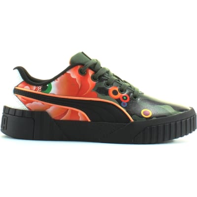 Puma Cali Peonies Camo Sue Tsai Black Low Lace Up Damestrainers 369388 01