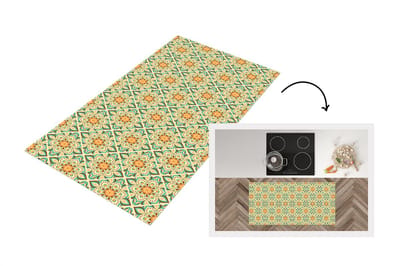 Keukenloper 120x60 cm - Keukenmat vinyl Boho - Patronen - Mandala - Bloemen - Keukenmatten loper - Keuken vloerkleed tapijt