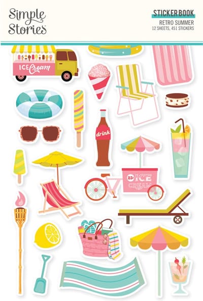 Simple Stories - Retro Summer Sticker Book (20020)