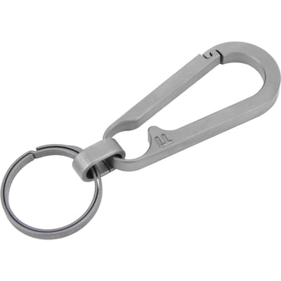 Lichtgewicht Titanium Legering Sleutelhanger Taille Hangende Sleutelhanger Buiten Klimmen SleutelhouderGrijs