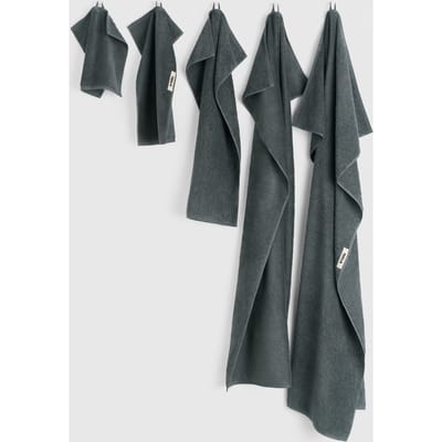 Tekla Unisex Hand Towel Charcoal Grey Maat: 50X80 | Handdoeken Outlet | Unisex | Grijs