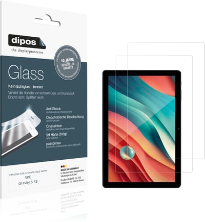 dipos – 2x Pantserfolie geschikt voor SPC Gravity 5 SE | 9H Screenprotector