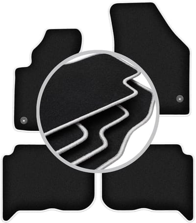 CARLUX-SILVER automatten voor: Volkswagen Touran I minivan (2004-2010)
