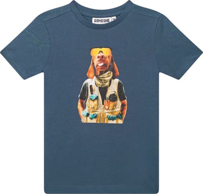 Someone ISAAC-SB-02-H Jongens T-shirt - JEANS BLUE