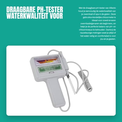 Dailygoods- pH-tester Draagbaar - Chloormeter - Waterkwaliteit Tester - Zwembad/Spa - Testen pH- en chloorniveau - Gebruiksvriendelijk - Waterkwaliteitstest