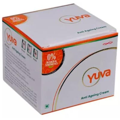 Gezichtscrème tegen veroudering (25 gr), Yuva Anti-verouderingscrème, Rajah Ayurveda 9.875 white