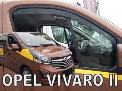 Zijwindschermen - tbv Opel Vivaro type2 model 2014-2019 & Renault Trafic type3 model vanaf 2014 donker getint - Team Heko windschermen