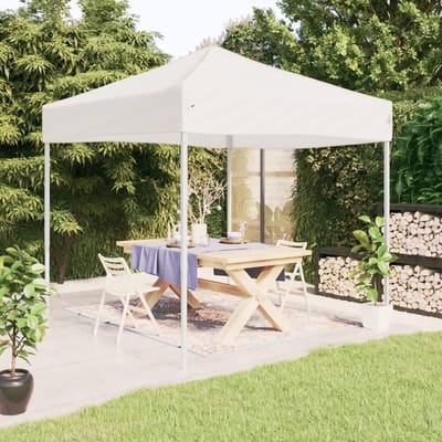 Partytent Opvouwbaar - Feesttent Paviljoen - Buitenfeesten Organiseren - Waterafstotend Dak - 3 x 3 m - Wit