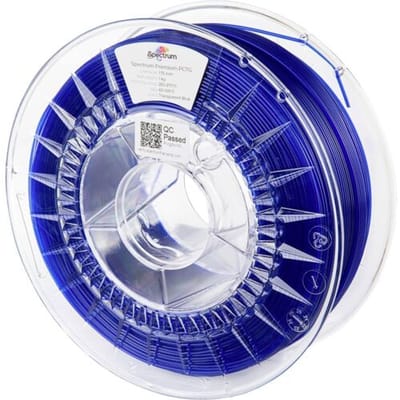 Spectrum Filaments 80739 Premium PCTG Filament PCTG Chemisch bestendig, Geurarm 1.75 mm 1000 g Transparent Blue, Blauw 1 stuk(s)