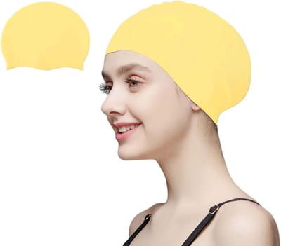 Zwemcap voor Lang Haar, Geschikt voor Volwassenen en Kinderen, Comfortabel en Waterdicht, Ideaal voor Zwemmen en Sporten