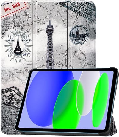 Hoesje Geschikt voor Apple iPad A16/A18 (2025/2026) - 11 inch (11e & 12e generatie) - Dun & Stevig - Trifold Bookcase - Hard Cover - Hardcover Book Case - Tablet Hoes - Eiffeltoren