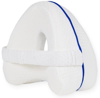 Loti Kniekussen Voor In Bed – Orthopedisch Kniekussen Met Band – Ergonomisch Beenkussen – Houding Correctie – Zijslaapkussen – Traagschuim – Zijslaper – Kussen Voor Benen – Hartvorm – Dust