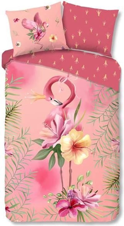 Good Morning Kinderdekbedovertrek "Queen" - Roze - (140x200/220 cm)
