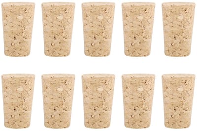 Dailygoods- Kurk Natuurlijke Kurk - Kurk voor Wijn/Bier - Set van 10 - Flexibel - Veilig en Milieuvriendelijk - Hoogwaardige Kwaliteit - Kurkstop