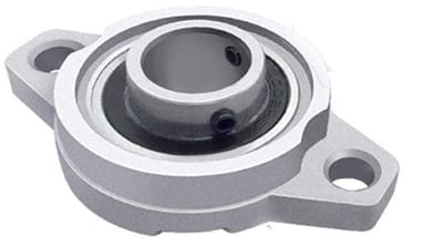 Dailygoods- Flenslager Zelfuitlijnend - Kussenblok Lager - Zinklegering - KFL001 - 12mm - 1 Stuk - Kussenbloklager