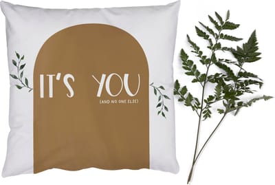 Sierkussens - Kussentjes Woonkamer - 50x50 cm - Spreuken - It's you and no one else - Quotes