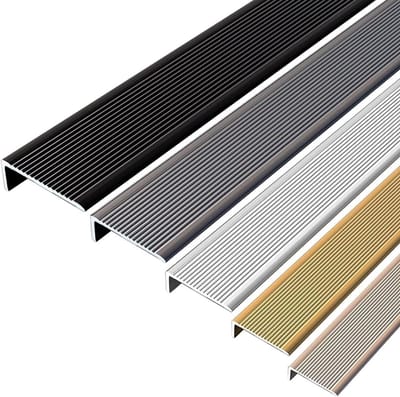 Trapneusprofiel - Antislipstrip Drempel - Veilig Lopen - L-vormig - 10x3cm - Zilver
