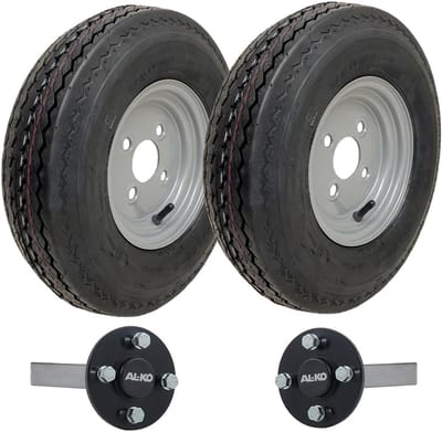 Trailer Wielset - Aanhangwagen Banden - Veilig Transport - Hoge Draagkracht - 4.80/4.00x8 6Ply