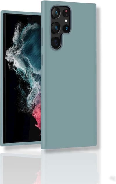 oTronica Hoesje Geschikt Voor Samsung Galaxy S22 Ultra hoesje colour case Mint Groen - Hoesje Geschikt Voor Samsung Galaxy S22 Ultra Siliconen Hoesje Hoesje Geschikt Voor Samsung Galaxy S22 Ultra