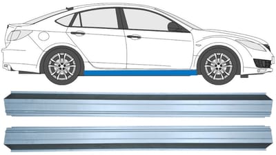 Reparatie dorpel voor Mazda 6 GG GY 2002-2007 / Links = Rechts / Set