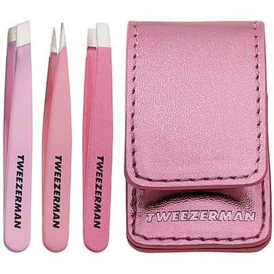 Tweezerman Micro Mini zestaw do przycinania brwi (+ etui)