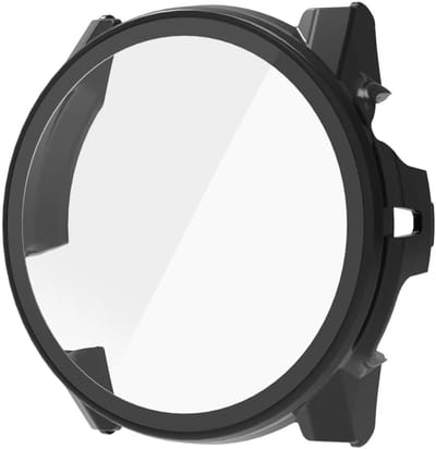 Strap-it PC Case van glas geschikt voor Coros Apex 4 (42mm) - Optimale bescherming - Bescherming tegen stoten en krassen - Beschermhoesje (Zwart)