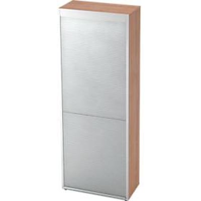 TOPAS LINE rolluikkast, verticaal, 6 dossierhoogtes, notendecor