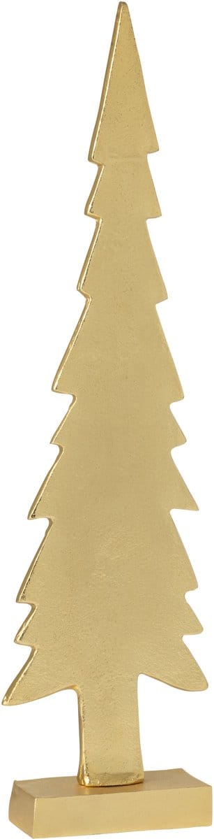 J-Line decoratie Kerstboom - aluminium - goud - large