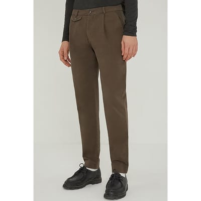 American Vintage Chino Carrot Pants Grizzly Size: 36 | Chinos Outlet | Heren | Bruin