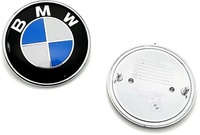 BMW Embleem - Logo voor Kofferbak/Motorkap - 2 pinnen - 74 mm