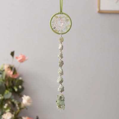 Kristal Ruwe Steen Windgong Hanger Kristal Edelsteen Wanddecoratie Dromenvangers Modern Kristal Huis Kamer Bruiloften Deco 1PCS