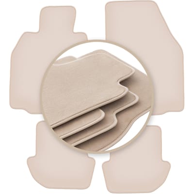Premium beige vloermatten voor: Porsche 911 (type 997) cabrio, coupé, targa 2002-2012