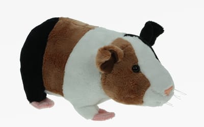 Cornelissen Pluche knuffel dier - Cavia - bruin/wit - van 20 cm - Speelgoed huisdieren - knuffels - Cadeau - jongens/meisjes