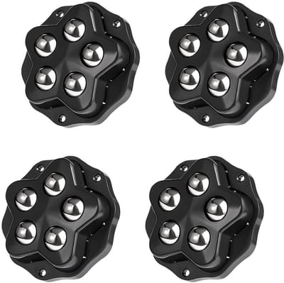 Zware meubelwielen met 360° draaifunctie voor meubels, opbergdozen en apparaten - 4 stuks