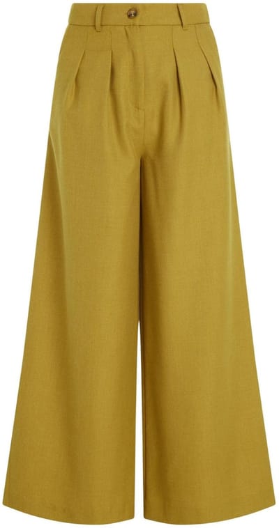 Dailygoods - Dailygoody - Marlene Pants - Damesbroek - Koi Yellow - Comfortabel en stijlvol - Perfect voor elke gelegenheid - Maat 40 NL