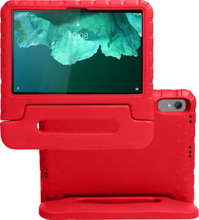 Hoes - Geschikt voor Lenovo Tab P11 - Kinderhoes Shockproof Bumper - Kidsproof Case - Tablet Hoesje - Kinder Hoes Cover - Rood