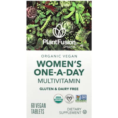 PlantFusion, Dagelijkse multivitamine voor vrouwen, 60 vegan tabletten