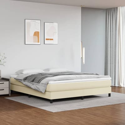 vidaXL - Pocketvering - Bedmatras - Medium - 160 - x - 200 - cm - 20 - cm - Crèmekleurig