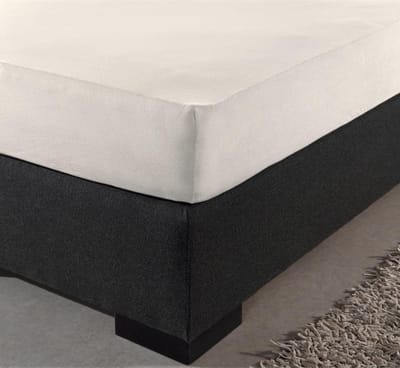 Dekbeddenwereld- hoeslaken- jersey- stretch-1 persoons- 90x200+30cm- geschikt voor boxspring- creme