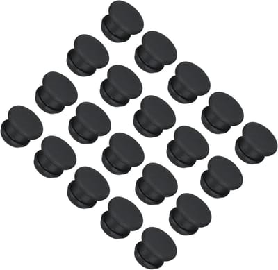 Siliconen Klikbare Stoppen - Gatstoppers Rubberen Afdekking - Gaten Afdichten Keuken - Eenvoudige Klik Installatie - 85 mm Diameter - Zwart