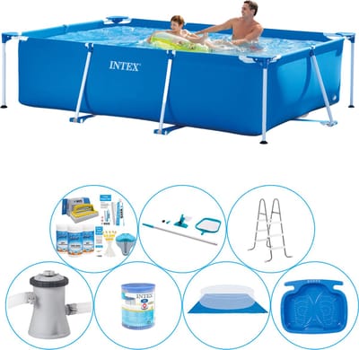 Frame Pool Rechthoekig 260x160x65 cm - 8-delig - Zwembad Bundel