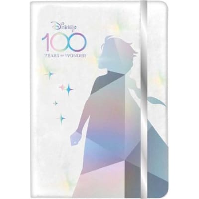 Disney 100 opal collection frozen - notitieboek a5 met rubberband 80 pagina's, gelinieerd