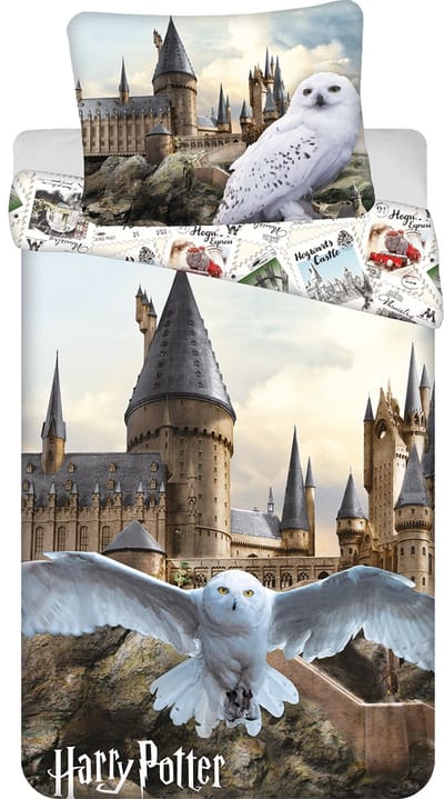 Harry Potter Dekbedovertrek Hedwig- 140 x 200 cm - 70 x 90 cm - katoen