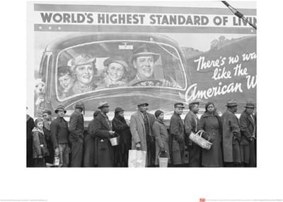 Kunstdruk Time Life - World's Highest Standard of Living 40x50cm