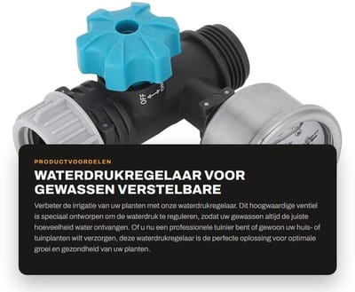Dailygoods- Drukregelaar Hoogwaardige Precisie - Drukregelaar Water - Reduceerventiel - Drukregelaar Gasfles - Waterdrukschakelaar - Verstelbare Drukinstelling - Waterdrukregelaar