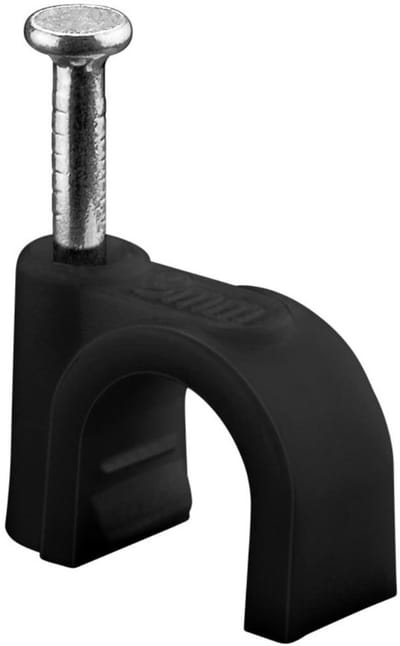 Goobay kabelklemmen met spijker | max. 8mm | 100 stuks | zwart