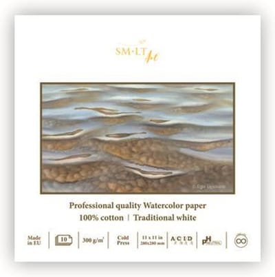 SMLT SMLT Aquarelblok Professional 28x28 cm 300gr 10 vel