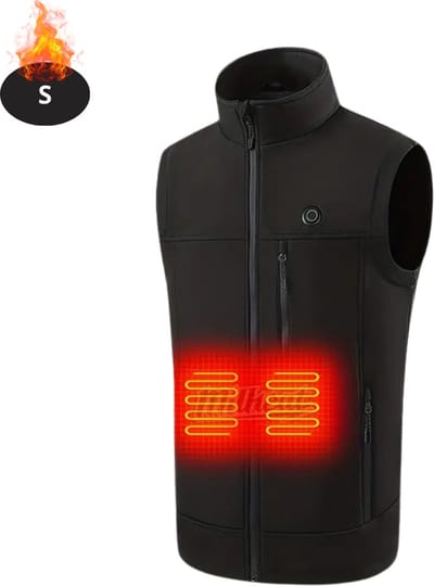 Livano Verwarmde Bodywarmer - Elektrische Bodywarmer - Heated Vest - Jas - Kleding - Oplaadbaar - Heren - Zwart - Maat S