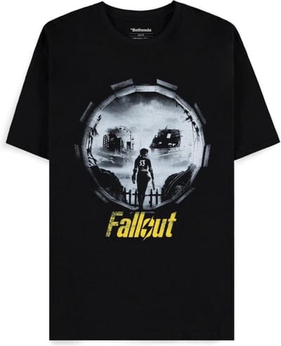 Fallout - Gaming T-shirt - Vault 33 - Into The Wasteland - S tot XXL - voor Mannen - zwart